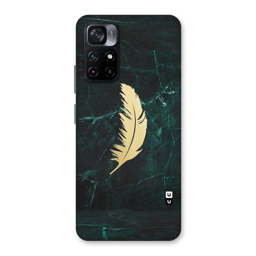 Golden Feather Back Case for Poco M4 Pro 5G