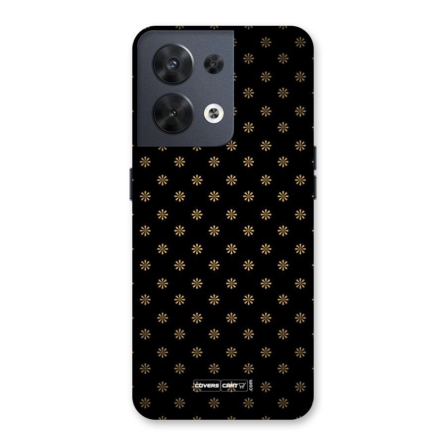 Golden Flowers Back Case for Oppo Reno8 5G