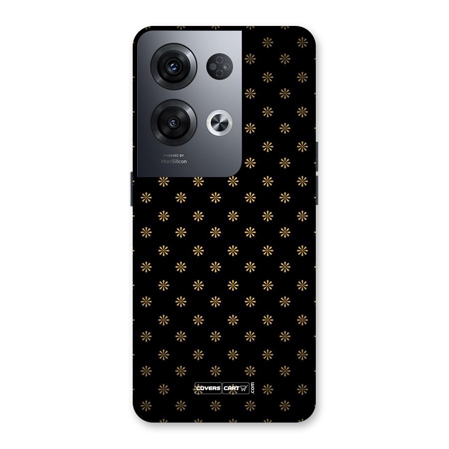 Golden Flowers Back Case for Oppo Reno8 Pro 5G