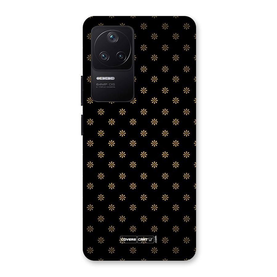 Golden Flowers Back Case for Poco F4 5G