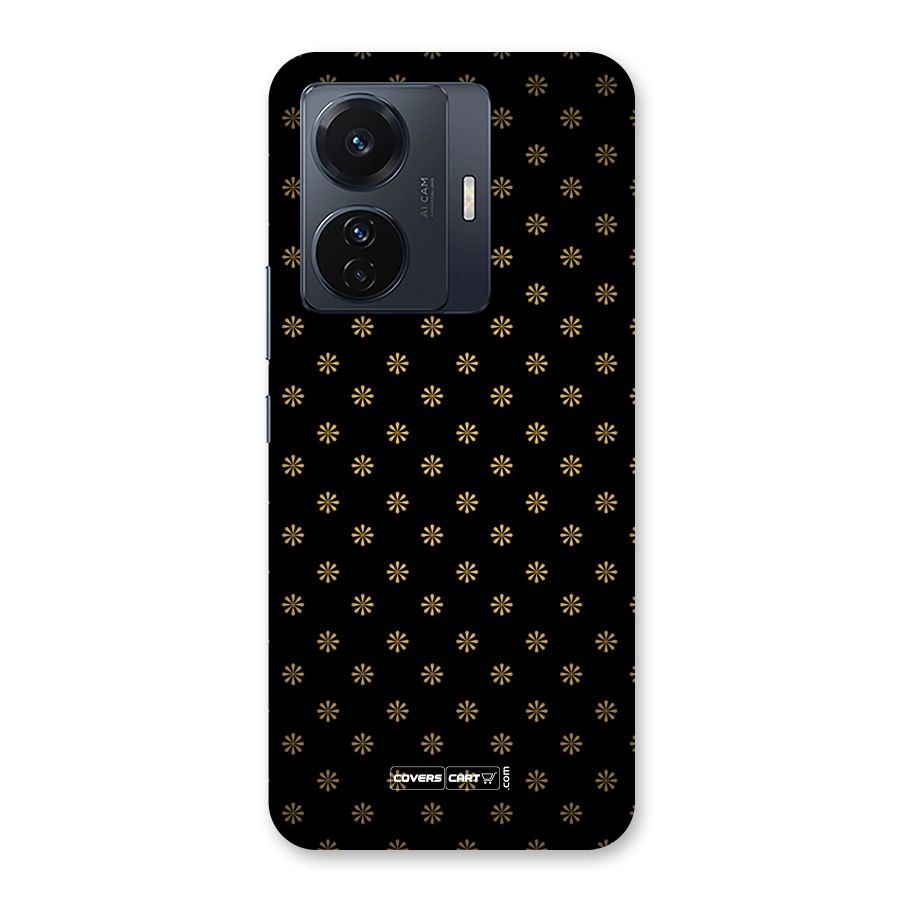 Golden Flowers Back Case for Vivo T1 Pro