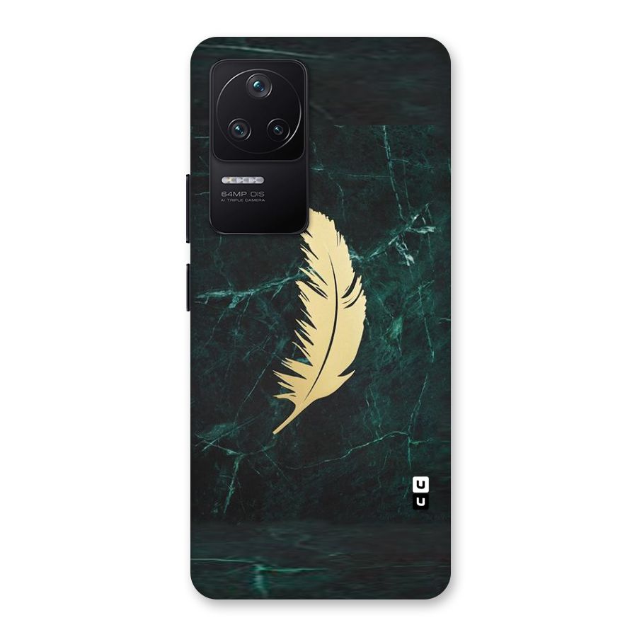 Golden Leaf Back Case for Poco F4 5G
