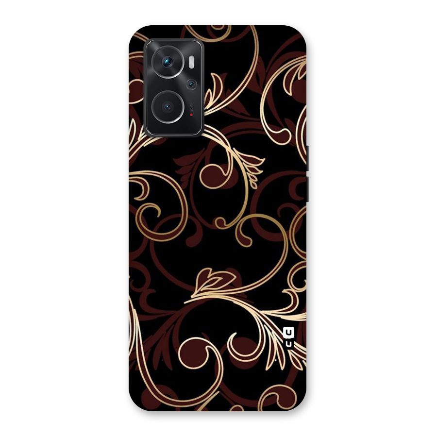 Golden Maroon Beauty Back Case for Oppo K10 4G