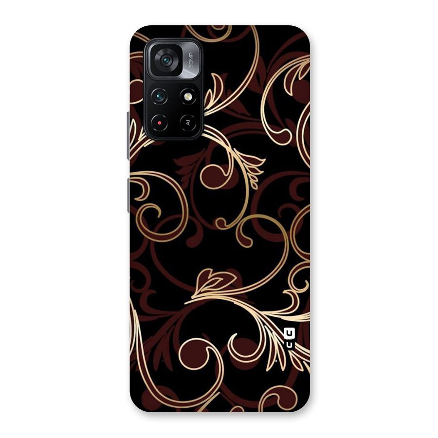 Golden Maroon Beauty Back Case for Poco M4 Pro 5G