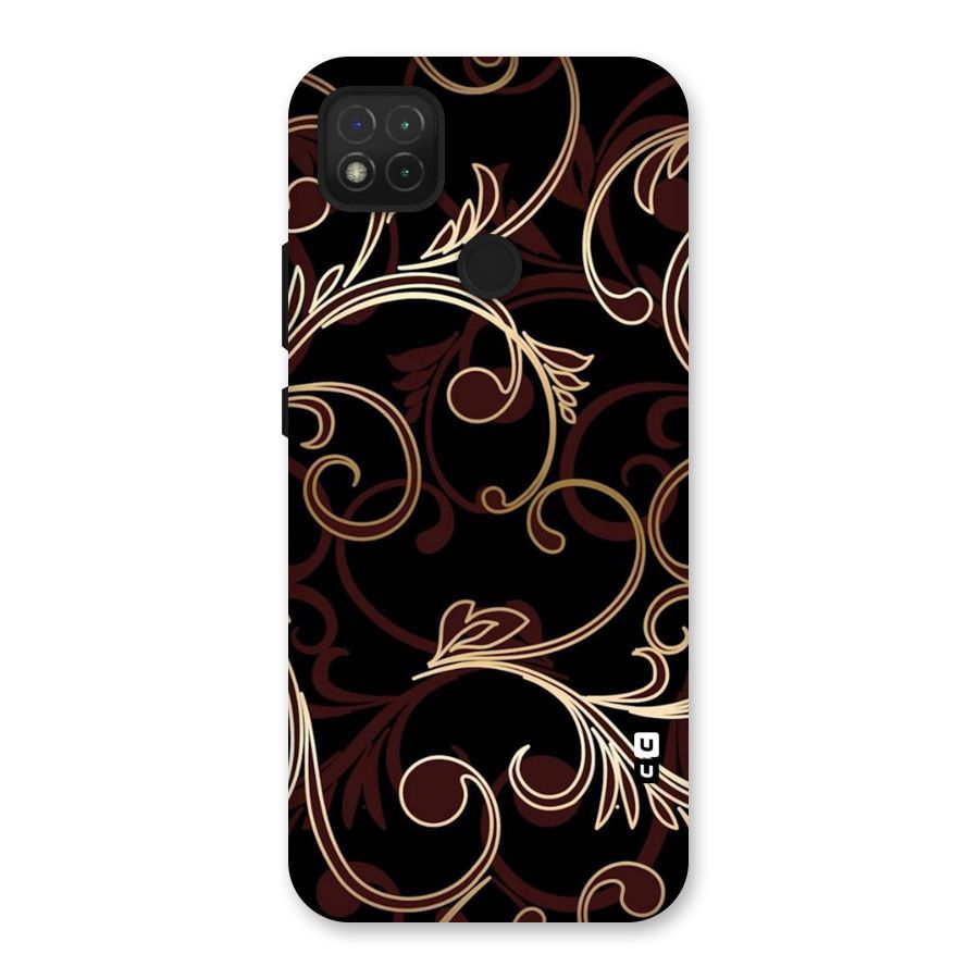 Golden Maroon Beauty Back Case for Redmi 9 Activ