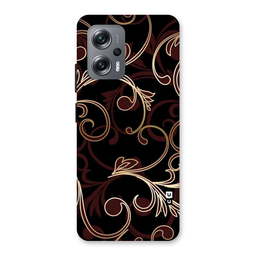Golden Maroon Beauty Back Case for Redmi K50i