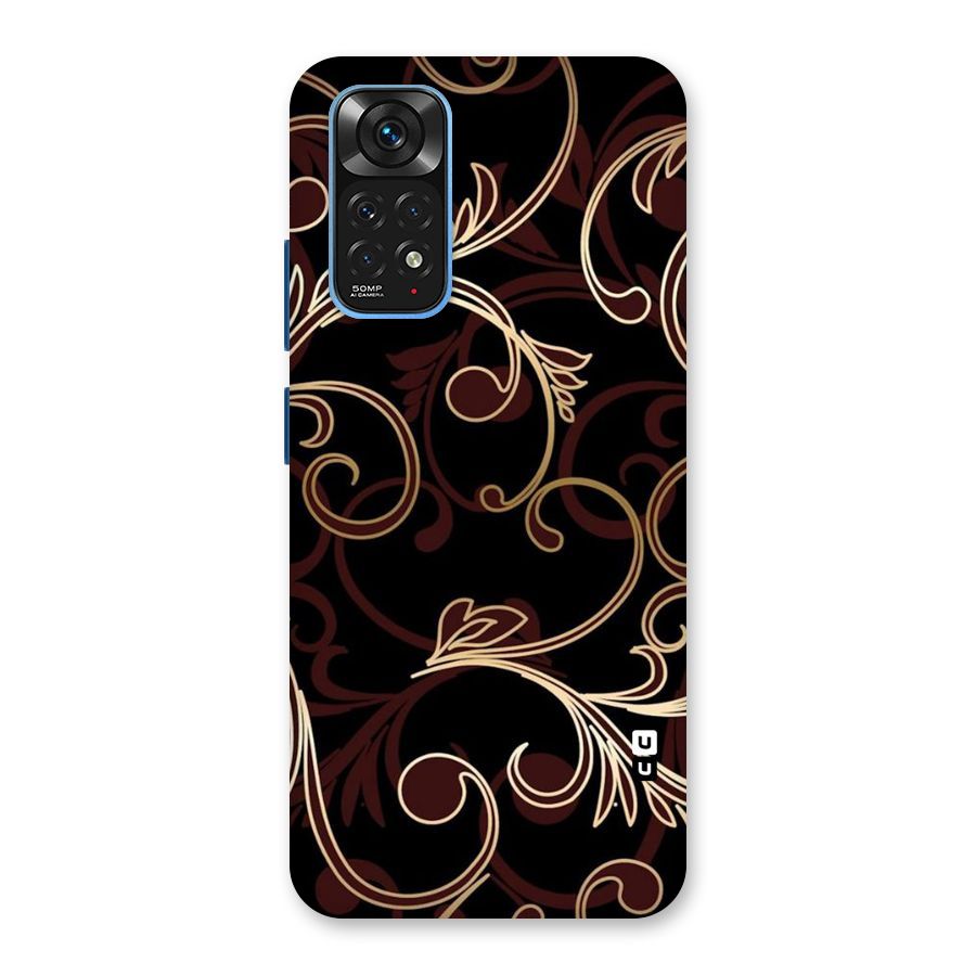 Golden Maroon Beauty Back Case for Redmi Note 11S