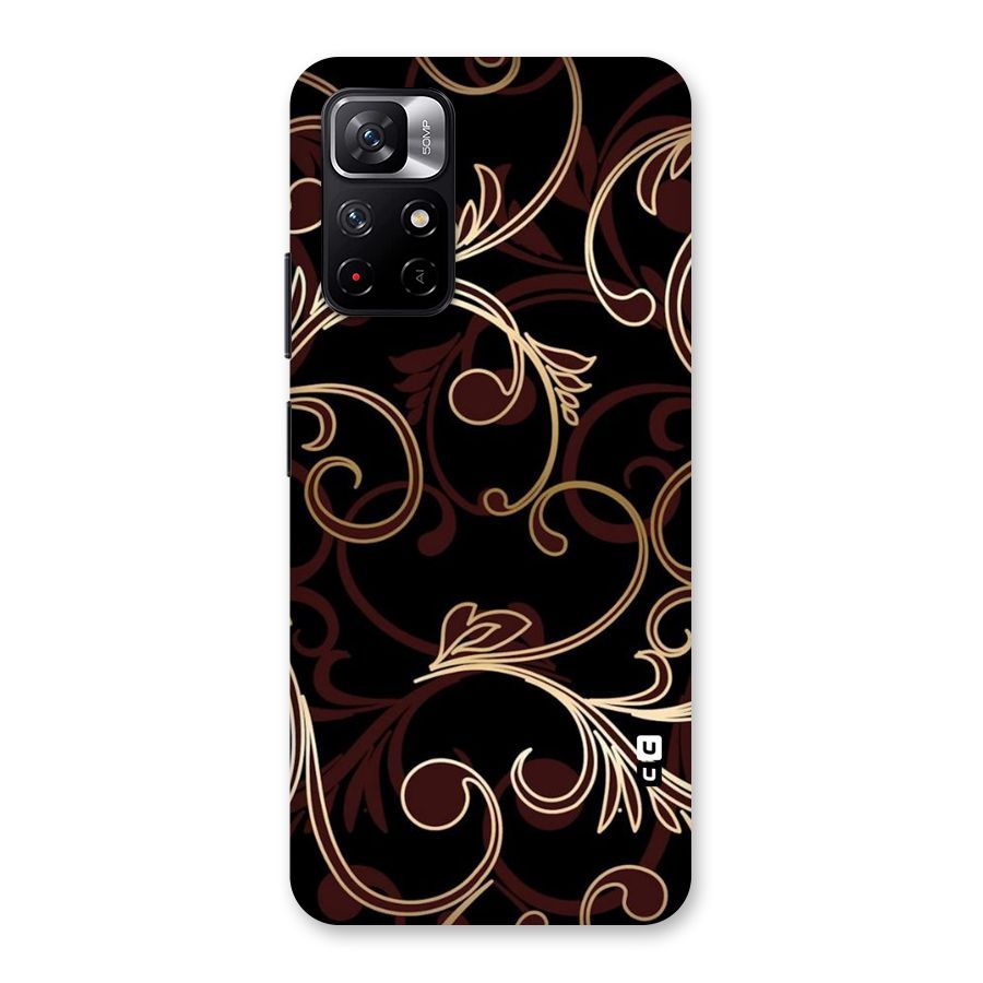 Golden Maroon Beauty Back Case for Redmi Note 11T 5G