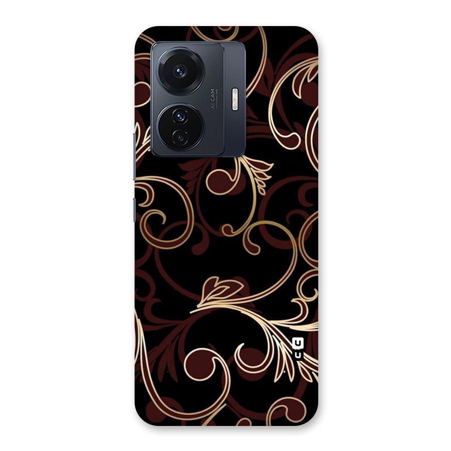 Golden Maroon Beauty Back Case for Vivo T1 Pro
