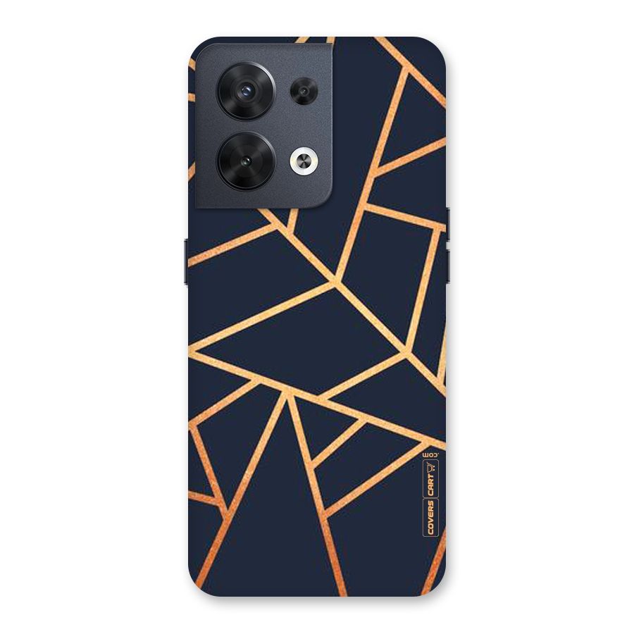 Golden Pattern Back Case for Oppo Reno8 5G
