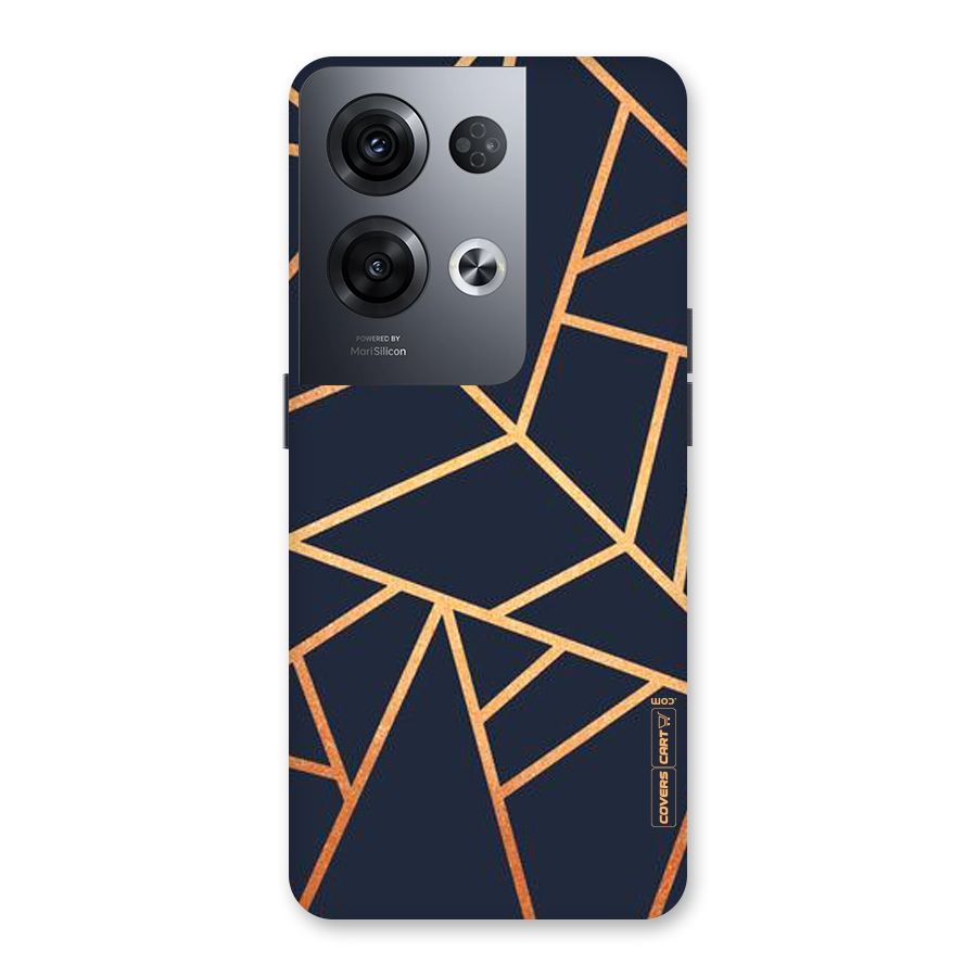 Golden Pattern Back Case for Oppo Reno8 Pro 5G