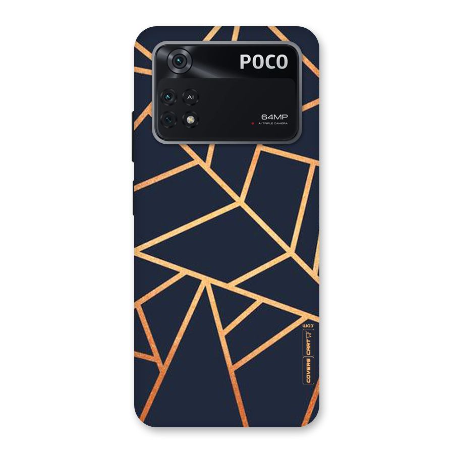 Golden Pattern Back Case for Poco M4 Pro 4G