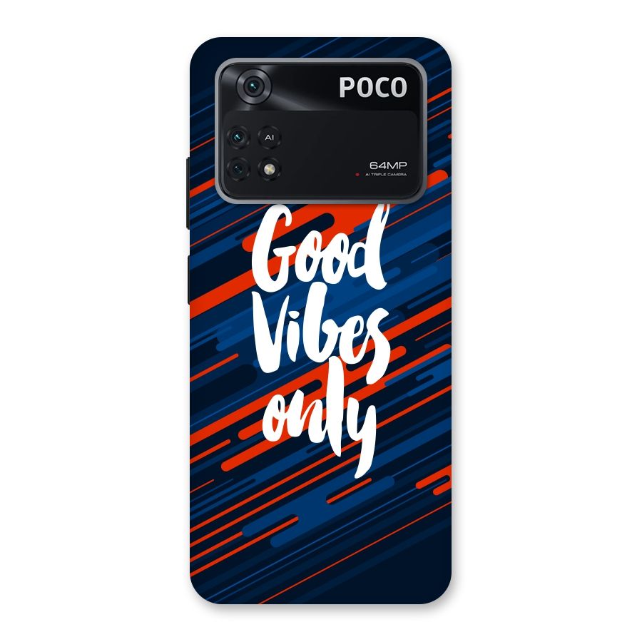 Good Vibes Only Back Case for Poco M4 Pro 4G