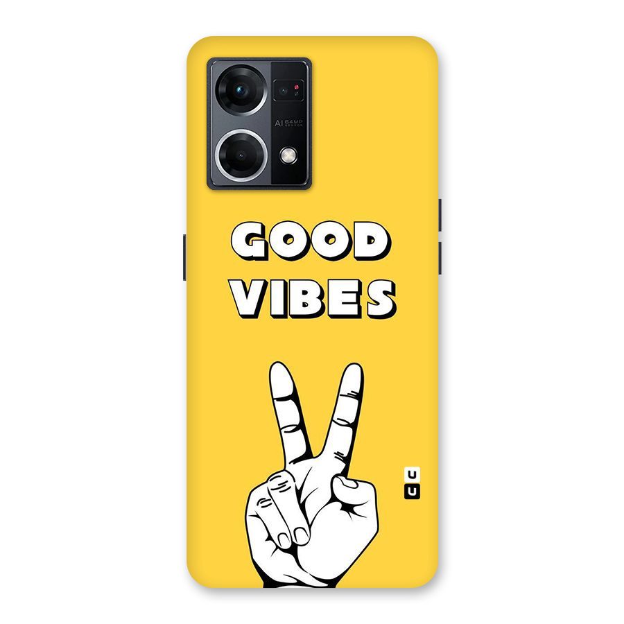 Good Vibes Victory Glass Back Case for Oppo F21 Pro 5G