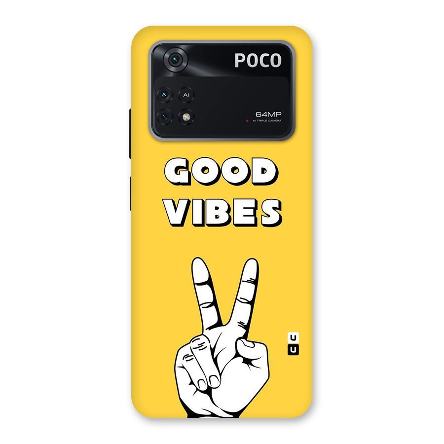 Good Vibes Victory Back Case for Poco M4 Pro 4G