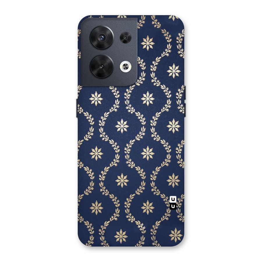 Gorgeous Gold Leaf Pattern Back Case for Oppo Reno8 5G