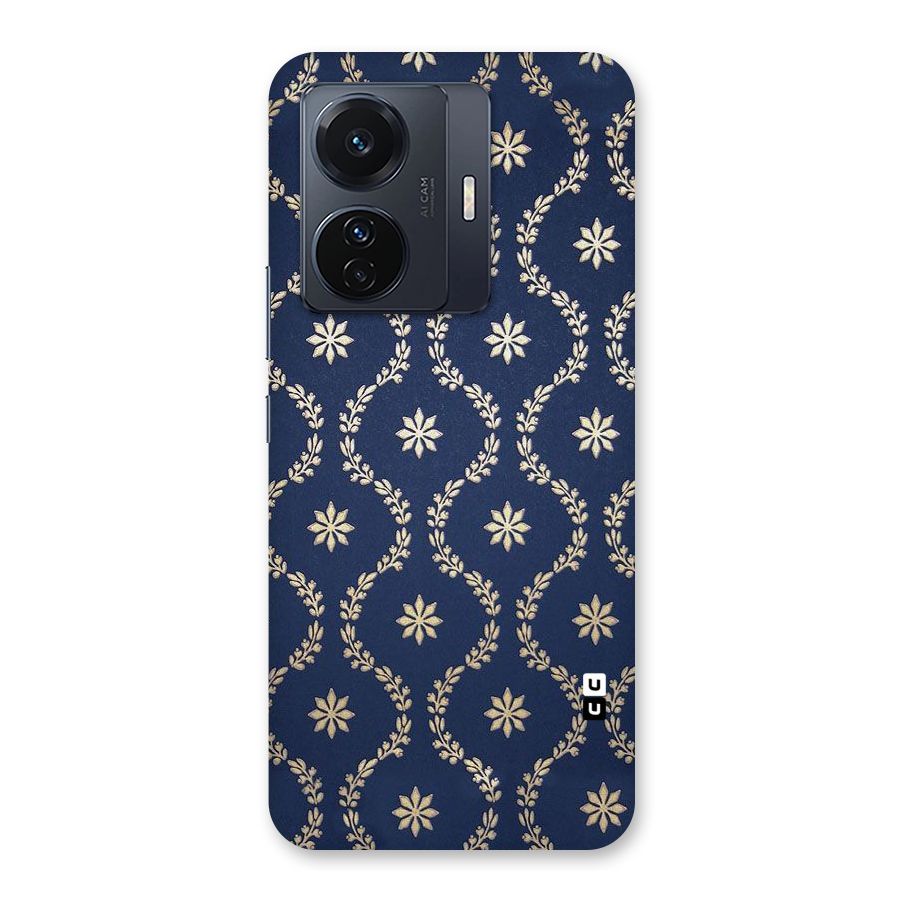 Gorgeous Gold Leaf Pattern Back Case for Vivo T1 Pro