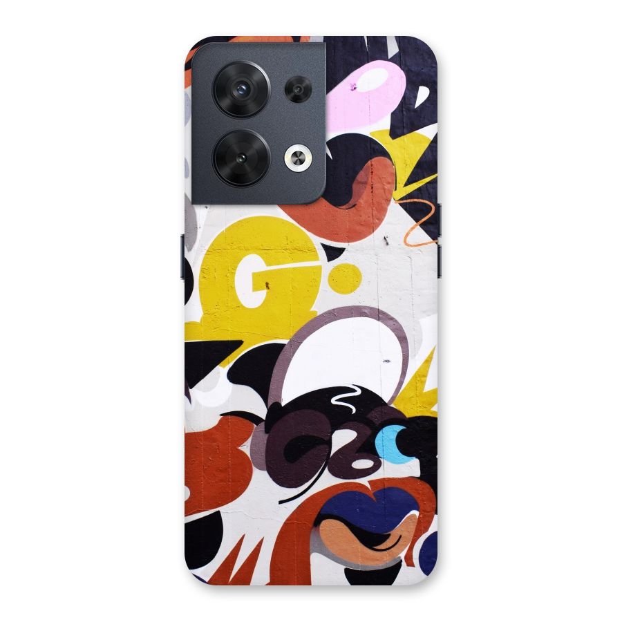 Graffiti Wall Back Case for Oppo Reno8 5G
