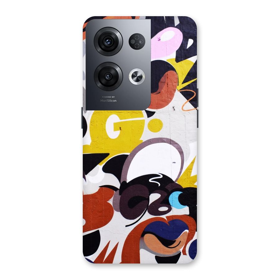 Graffiti Wall Back Case for Oppo Reno8 Pro 5G