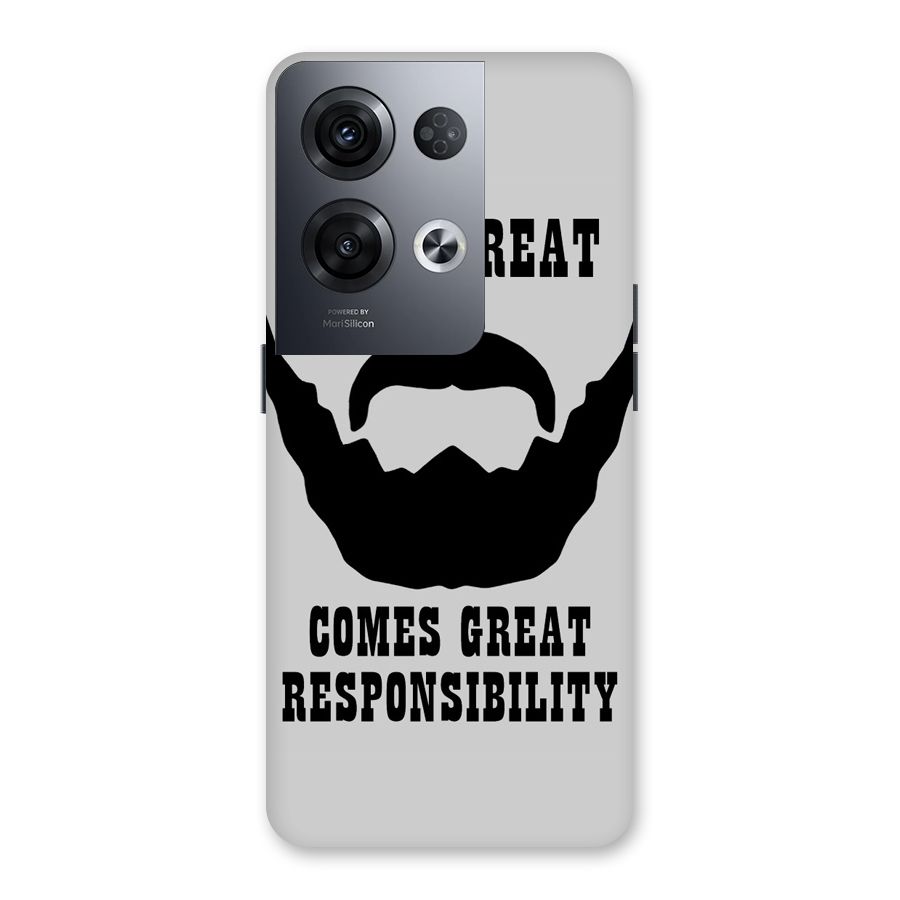 Great Beard Great Responsibility Back Case for Oppo Reno8 Pro 5G