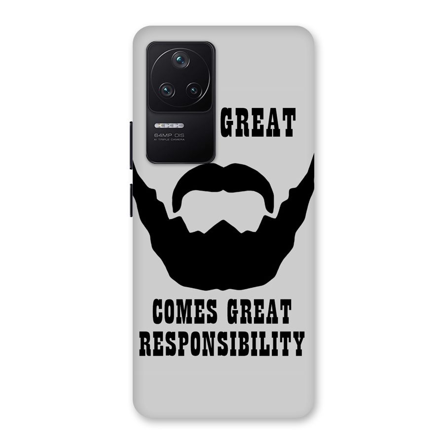 Great Beard Great Responsibility Back Case for Poco F4 5G