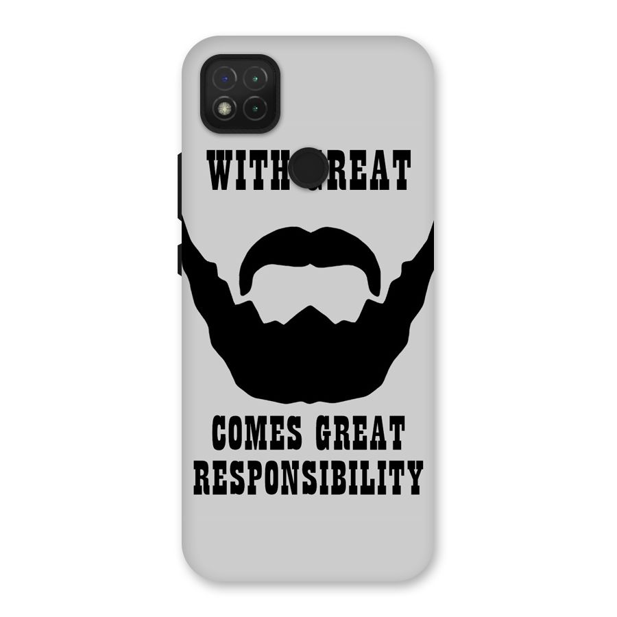 Great Beard Great Responsibility Back Case for Redmi 9 Activ