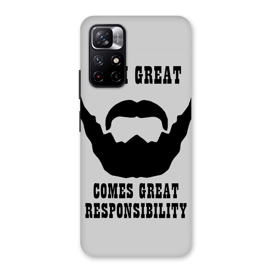 Great Beard Great Responsibility Back Case for Redmi Note 11T 5G