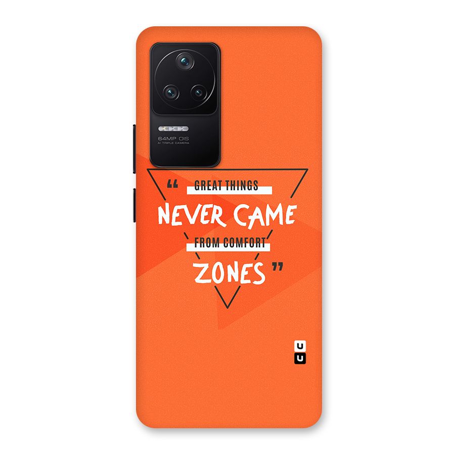 Great Things Comfort Zones Back Case for Poco F4 5G