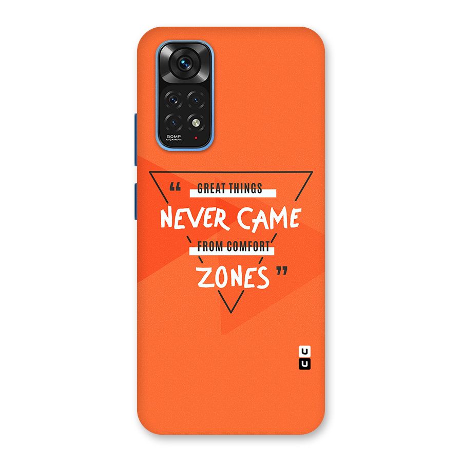 Great Things Comfort Zones Back Case for Redmi Note 11S