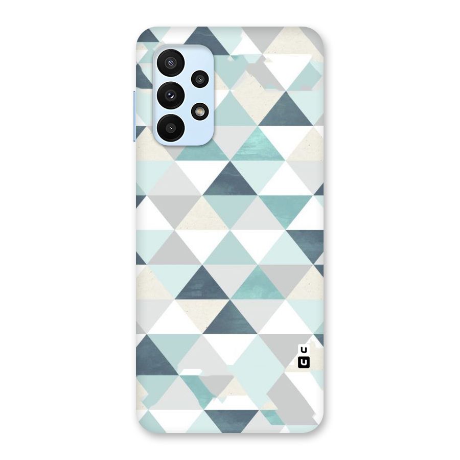Green And Grey Pattern Back Case for Galaxy A23