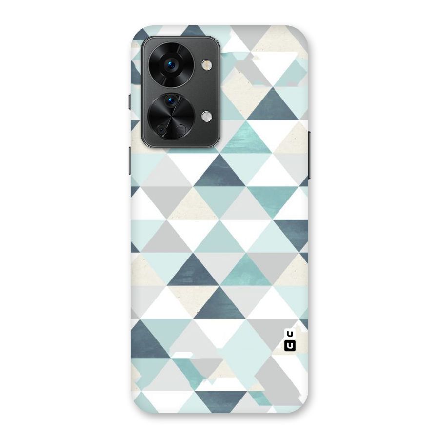 Green And Grey Pattern Back Case for OnePlus Nord 2T