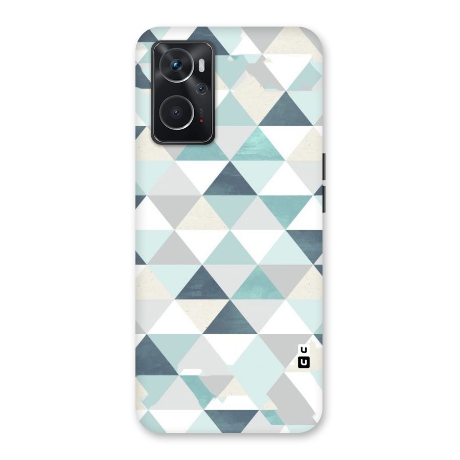Green And Grey Pattern Back Case for Oppo K10 4G