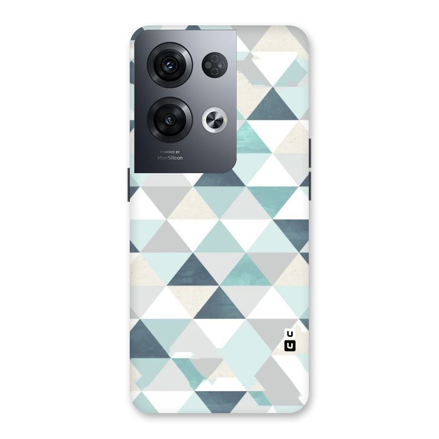 Green And Grey Pattern Back Case for Oppo Reno8 Pro 5G
