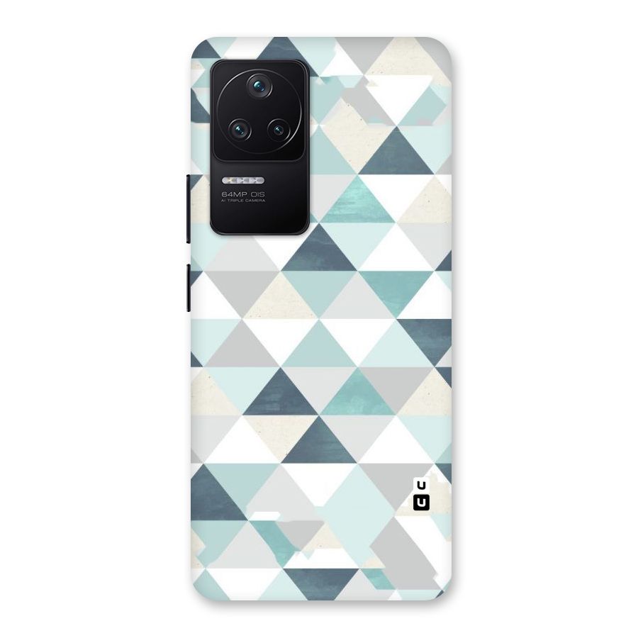 Green And Grey Pattern Back Case for Poco F4 5G