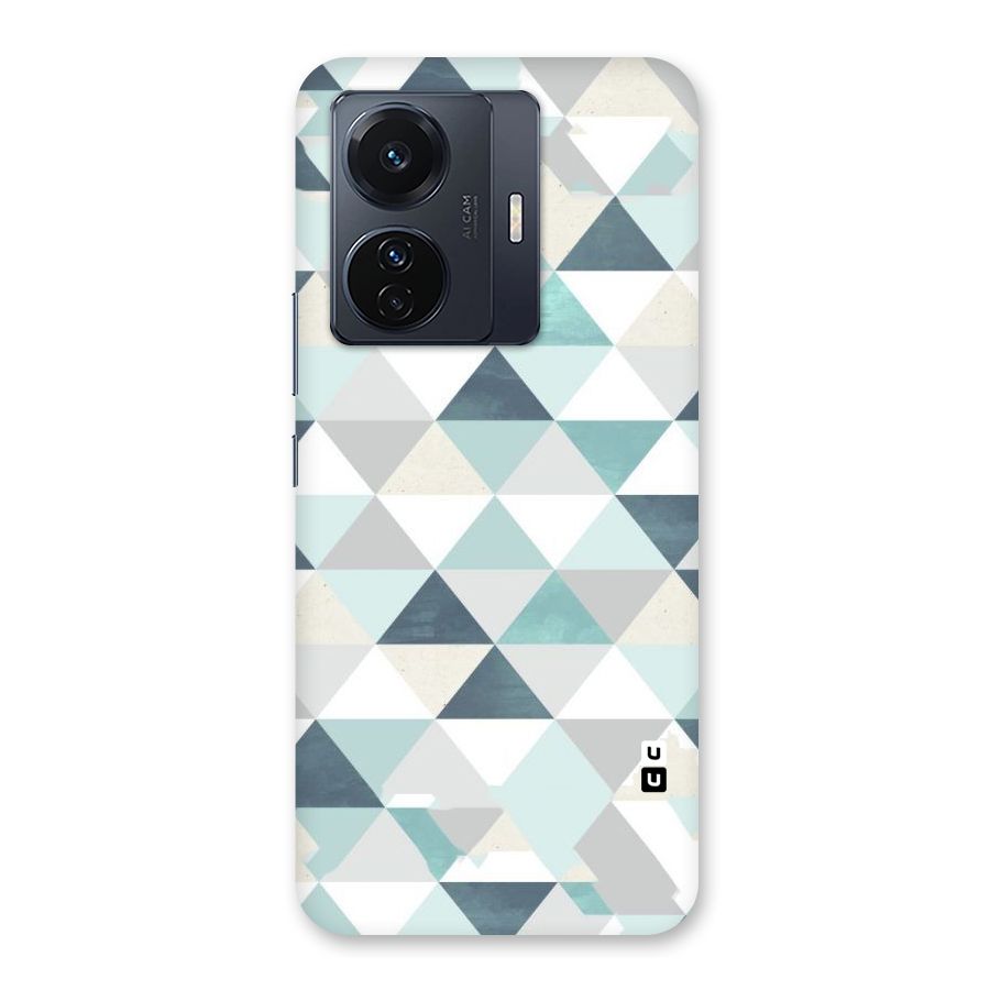 Green And Grey Pattern Back Case for Vivo T1 Pro
