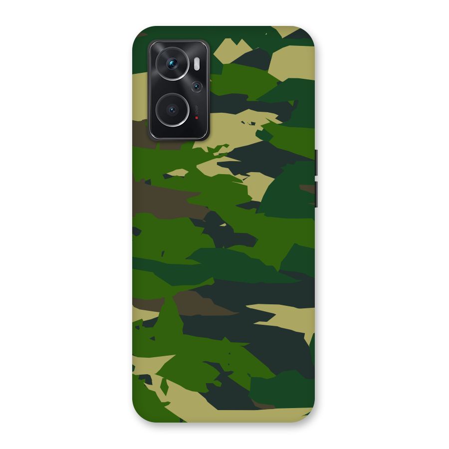 Green Camouflage Army Back Case for Oppo K10 4G