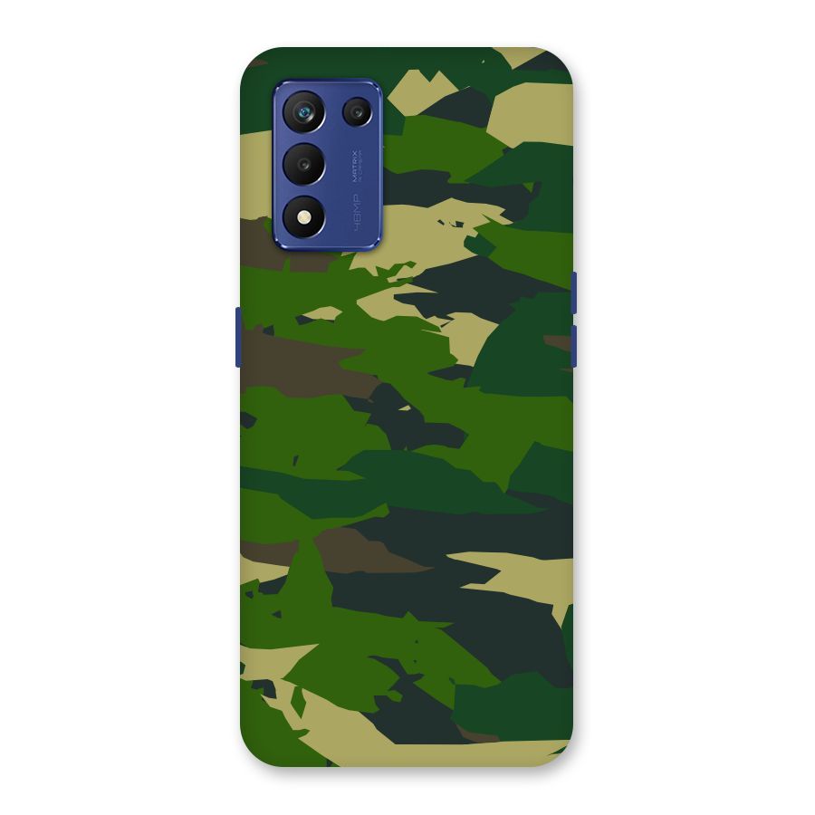 Green Camouflage Army Back Case for Realme 9 5G Speed