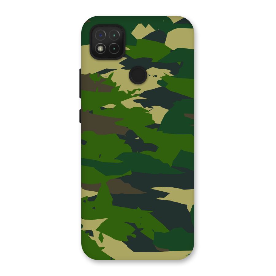 Green Camouflage Army Back Case for Redmi 9 Activ