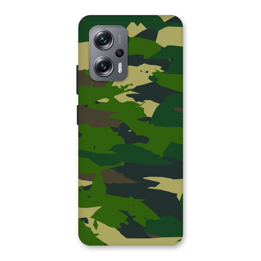 Green Camouflage Army Back Case for Redmi K50i
