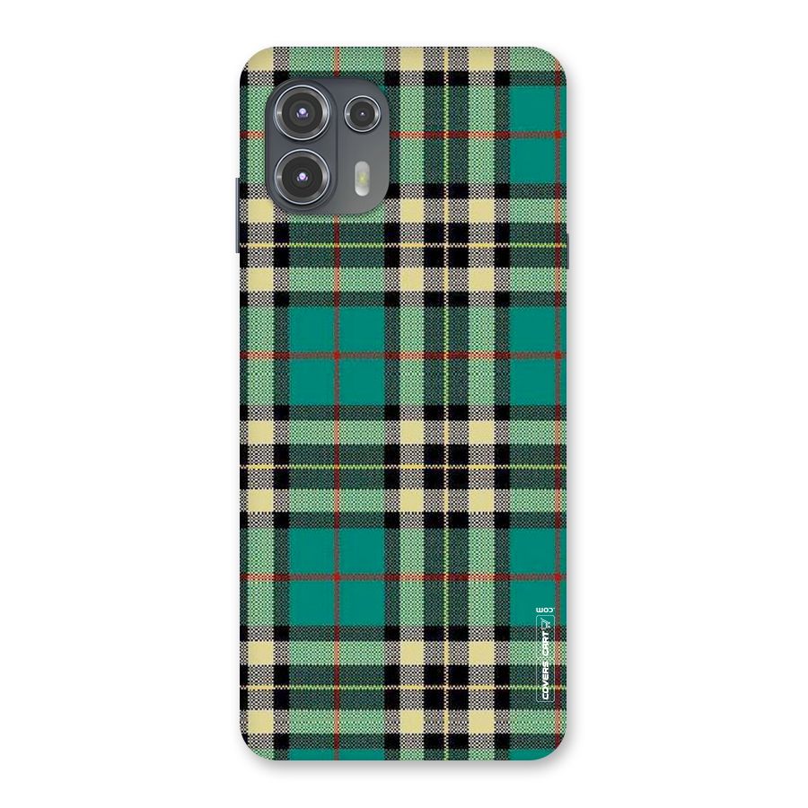 Green Check Back Case for Motorola Edge 20 Fusion