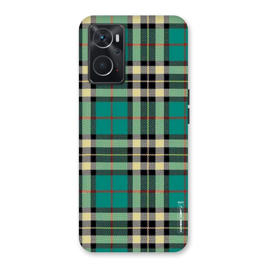 Green Check Back Case for Oppo K10 4G