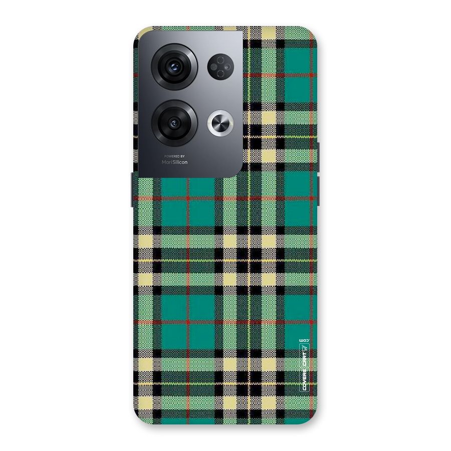 Green Check Back Case for Oppo Reno8 Pro 5G