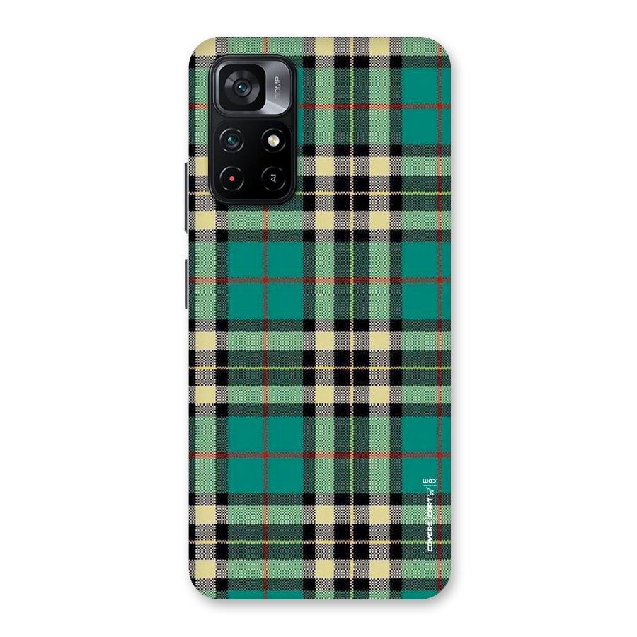 Green Check Back Case for Poco M4 Pro 5G