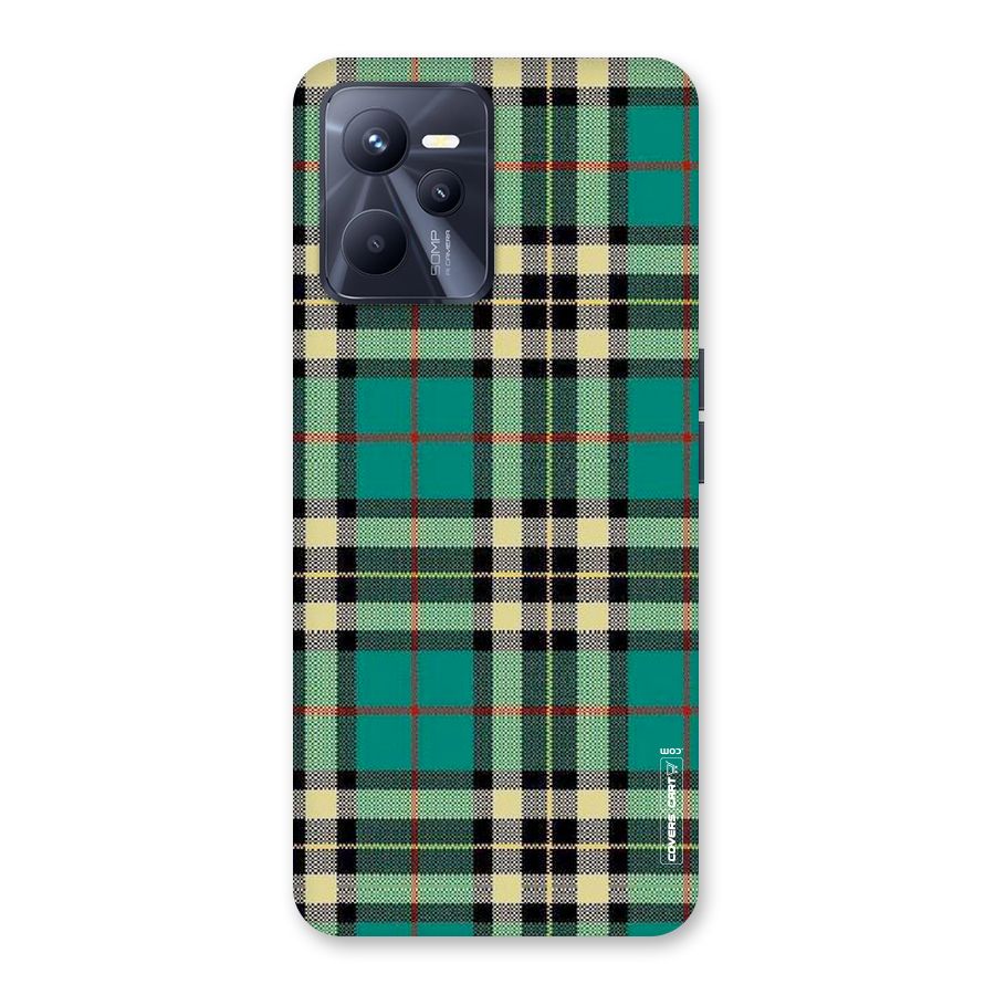 Green Check Back Case for Realme C35