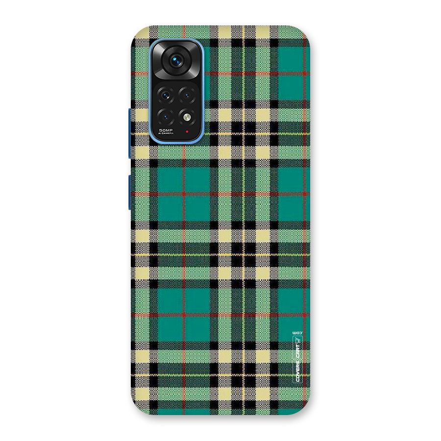Green Check Back Case for Redmi Note 11S