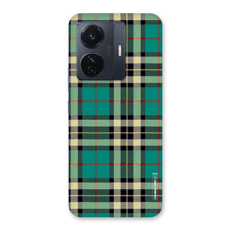 Green Check Back Case for Vivo T1 Pro