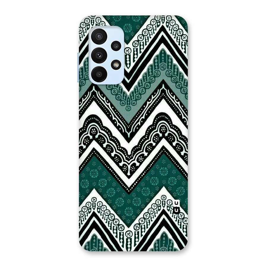 Green Chevron Back Case for Galaxy A23