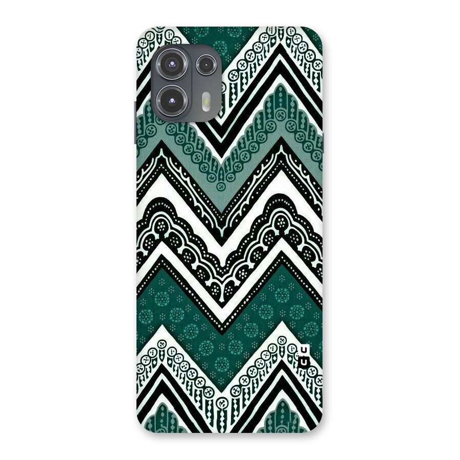 Green Chevron Back Case for Motorola Edge 20 Fusion