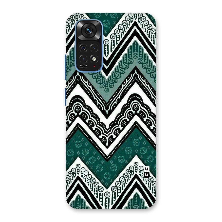 Green Chevron Back Case for Redmi Note 11S
