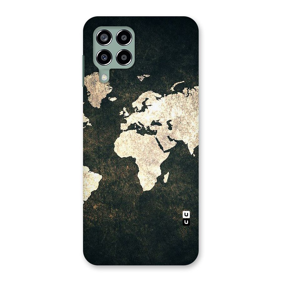 Green Gold Map Design Back Case for Galaxy M33
